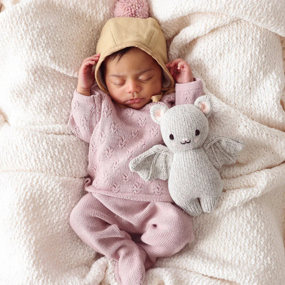 Baby Bat Stuffed Animal (Grey)