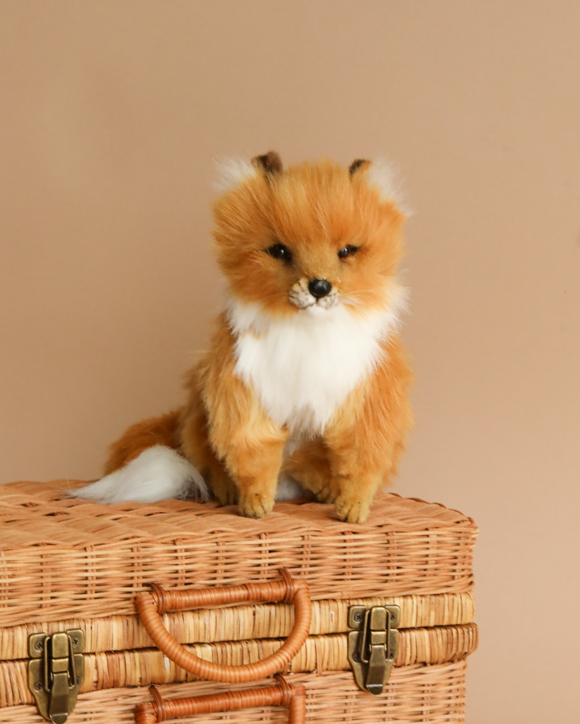 Sitting Fox Stuffed Animal