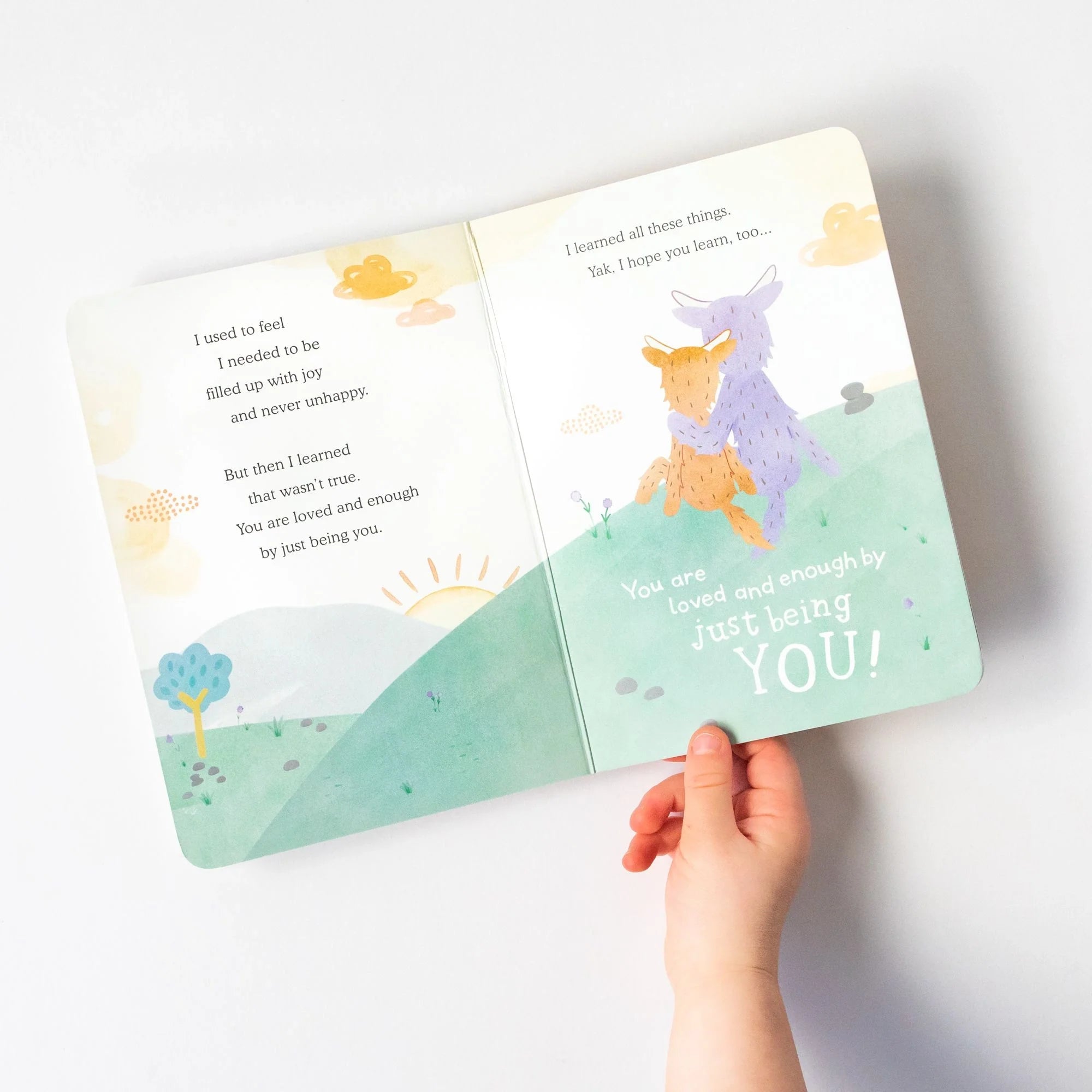 Yak Stuffed Animal + Self Acceptance Lesson Book